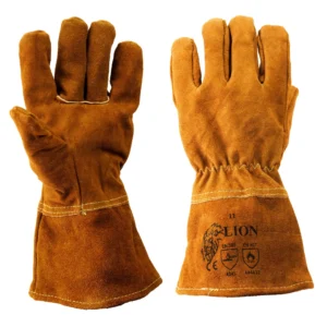 SCHWEISSERHANDSCHUHE LION LEDER RIND KEVLAR Größe 11