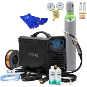 SPARTUS EasyMIG 225 LCD Easy MIG 220A 230V SYNERGIA + FLASCHE, REDUKTOR