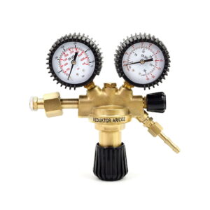 Gasflaschen-Reduzierer Argon/CO2, Kohlendioxid, 2 Manometer