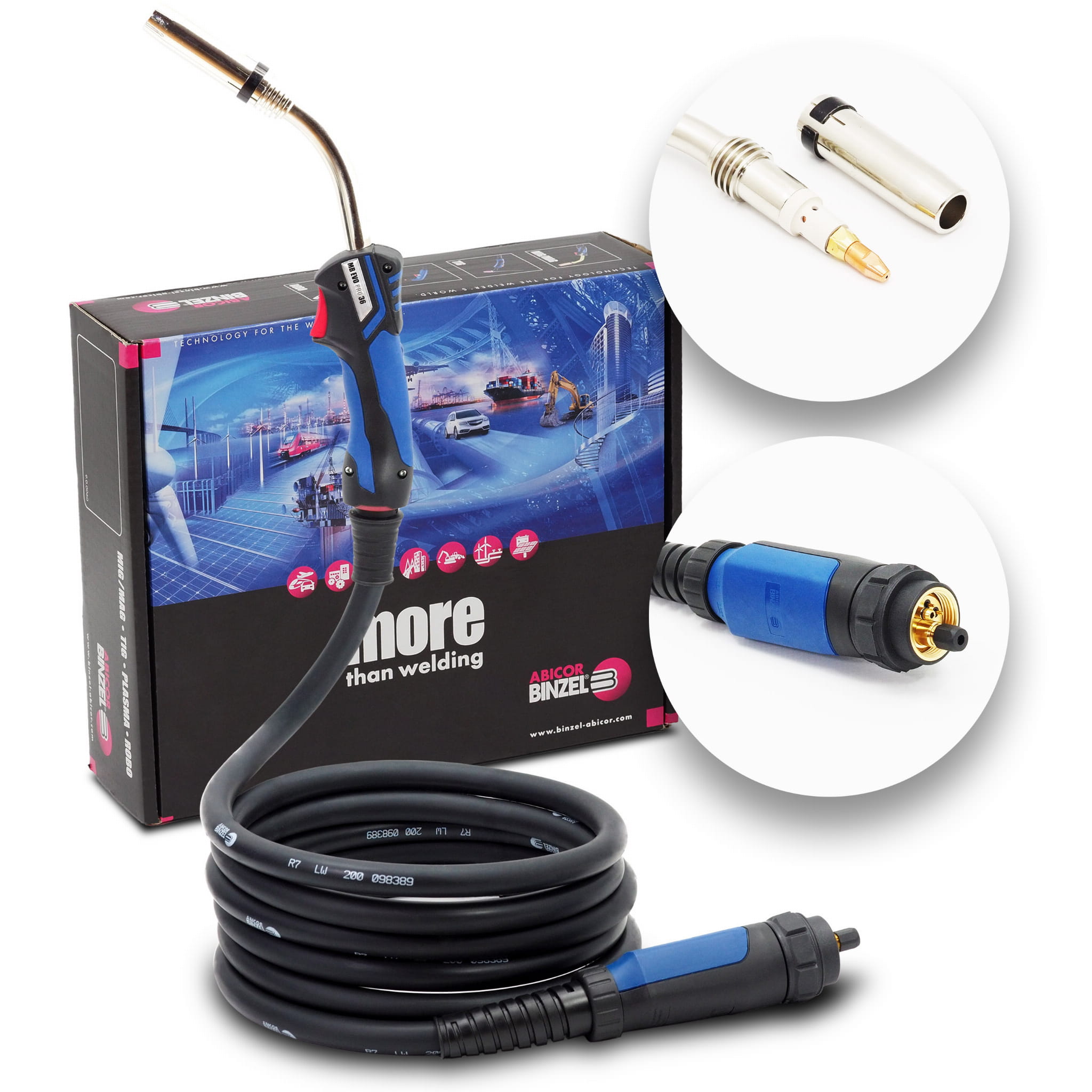 Schwei brennerhalter ABICOR BINZEL MB 36 EVO PRO 3 4 5m MIG MAG schwei-brennerhalter-abicor-binzel-mb-36-evo-pro-3-4-5m-mig-mag