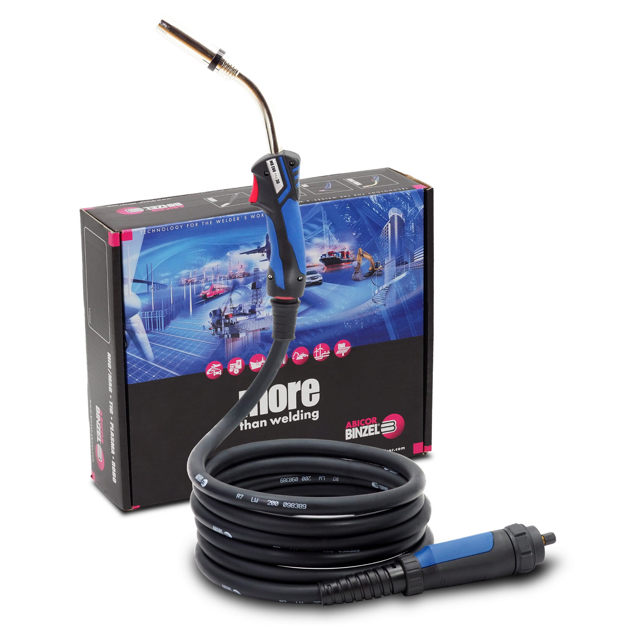 Schwei brennerhalter ABICOR BINZEL MB 36 EVO PRO 3 4 5m MIG MAG schwei-brennerhalter-abicor-binzel-mb-36-evo-pro-3-4-5m-mig-mag