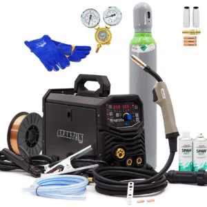 Set SPARTUS EasyMIG 210S Easy MIG Synergia 200A + Flasche, Reduzierer