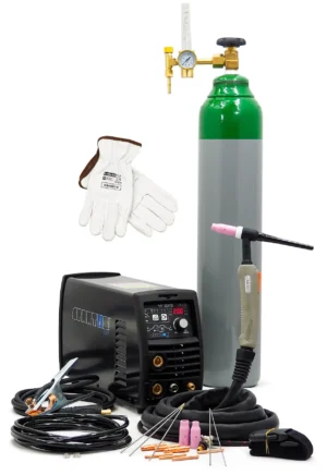 SPARTUS EasyTIG 203P DC Easy TIG HF + Flasche, Reduzierer