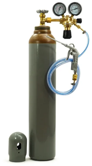 Gasflaschenset Helium + Druckminderer Ar / CO2 + Pistole