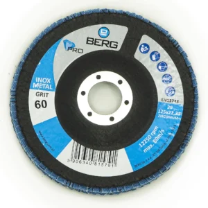 BERG SCHLEIFSCHEIBE PRO INOX GR.60 125x22 ZIRKON