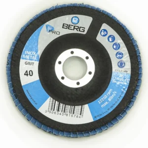 BERG SCHLEIFSCHEIBE PRO INOX KORN 40 125x22 ZIRKON