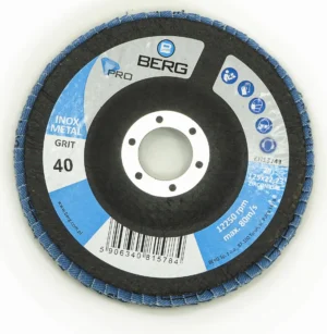BERG SCHLEIFSCHEIBE PRO INOX KORN 40 125x22 ZIRKON