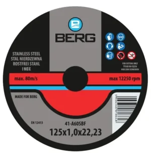 BERG SCHNEIDSCHEIBE FÜR EDELSTAHL 125x1,0x22 1,0mm