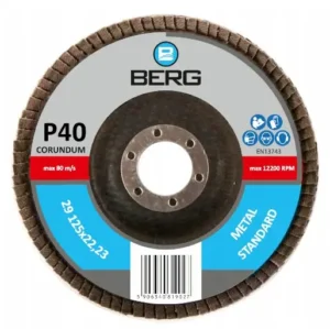SCHLEIFSCHEIBE BERG A-40 GR 40 125x22 KORUND A40 GR40