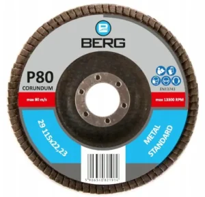 SCHLEIFSCHEIBE BERG A-80 GR 80 125x22 KORUND A80 GR80