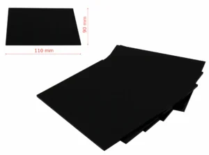 5 Stück Vorsatzscheiben Dunkel 110x90 mm 8-13 DIN
