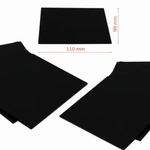 10 Stück Vorsatzscheiben Dunkel 110x90 mm 8-13 DIN