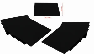 10 Stück Vorsatzscheiben Dunkel 100x80 mm 8/9/11/13 DIN