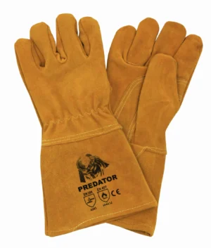 SCHWEIßERHANDSCHUHE PREDATOR LANG KEVLAR LEDER