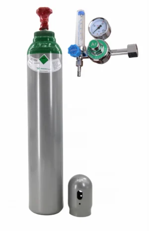 Gasflasche ARGON + Druckminderer mit Rotameter Typ ZR-67