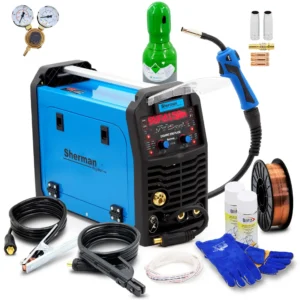 Set Schweißgerät SHERMAN DIGIMIG 200 PULSE TIG MMA 3-in-1