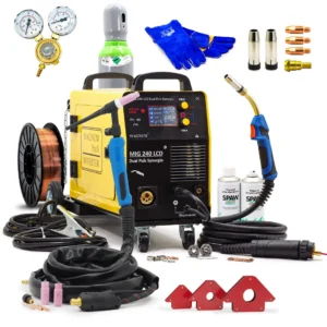 Set MAGNUM MIG 240 DUAL PULS LCD 240 TIG Flasche