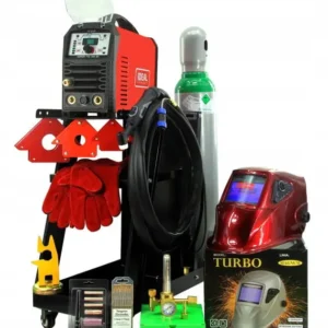 SCHWEISSSET IDEAL EXPERT TIG 200 DC PULS Gasflasche Druckminderer