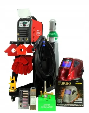 SCHWEISSSET IDEAL EXPERT TIG 200 DC PULS Gasflasche Druckminderer