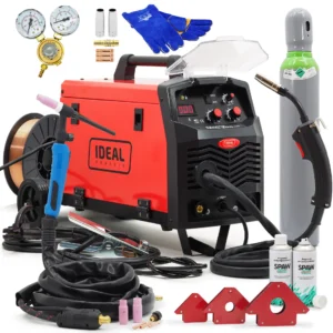 Schweißset PRAKTIK MIG 200 IGBT 200A Gasflasche Druckminderer Draht TIG-Halterung