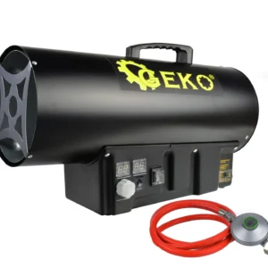 Gasheizung mit Thermostat GEKO 40 kW LCD Schlauch + Reduzierstück