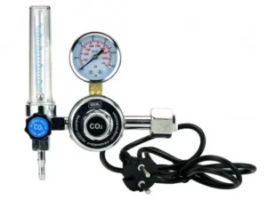 CO2-Reduzierer mit Rotameter und 230V-Heizung