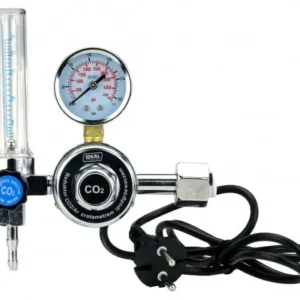 CO2-Reduzierer mit Rotameter und 230V-Heizung