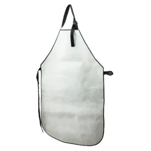 SCHWEISSERSCHÜRZE AUS LEDER VORDERSEITE GRAU TWEED