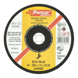 SCHNEIDSCHEIBE FÜR EDELSTAHL 230x1,9x22 PENTAR ECO-PLUS
