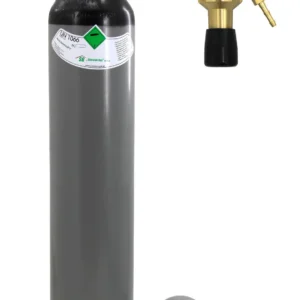Gasflasche mit Stickstoff + Stickstoff-Druckminderer Typ GCE 40 bar