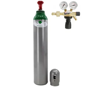 Gasflasche 4.8 Argon 100% 200bar +GCE Gasregler Reines Schweißgas 8Liter WIG MIG