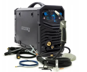 Spartus® EasyMIG 227DP MIG/MAG Schweißgerät WIG 220A LCD Doppel Puls Synergie 3in1 15kg Spulen