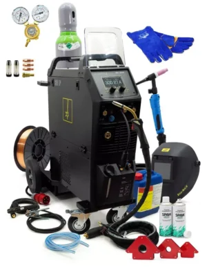 SET Spartus® MIG/MAG DOPPEL PULS 300A Synergia Kühler Inverter Schweißgerät WIG