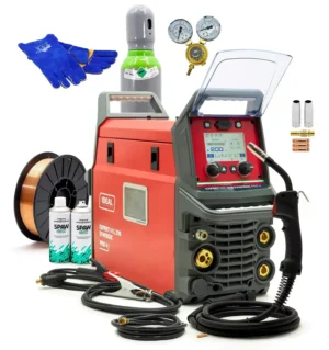 SET Ideal™ LCD MIG/MAG Schweißgerät WIG 200Amp Synergie Manual 3in1 Löten 230V EXPERT MIG 210 SYNERGIC Pro4 LCD 