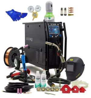 Set Spartus® EasyMIG 330 DP  MIG/MAG DOPPEL PULS 300A Synergia Kühler Inverter Schweißgerät