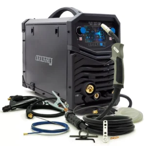 Spartus® EasyMIG 227DP MIG/MAG Schweißgerät WIG 220A LCD Doppel Puls Synergie 3in1 15kg Spulen