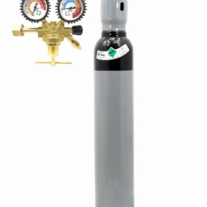 SET: HYDROGEN NH5 FLASCHE 8L 200 BAR + DRUCKMINDERER FÜR STICKSTOFF 40 BAR