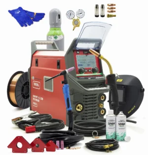 IDEAL EXPERT MIG 220 PFC PULSE Pro5 LCD SET MIGOMAT 200A FLASCHE+SG2+SR17