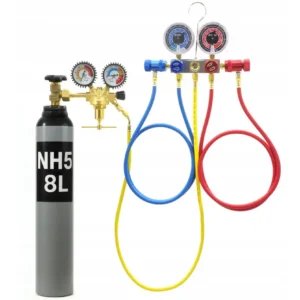 DICHTHEITSPRÜFSET FÜR KLIMAANLAGEN R1234YF – NH5 8L – STICKSTOFF/WASSERSTOFF – DRUCKMINDERER 40 BAR