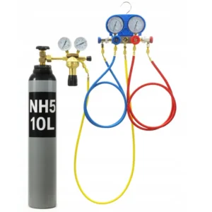 DICHTHEITSPRÜFSET FÜR KLIMAANLAGEN R134A R410A R22 NH5 10L DRUCKMINDERER STICKSTOFF GCE