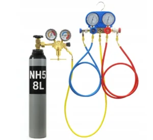DICHTHEITSPRÜFSET FÜR KLIMAANLAGEN R134A R410A R22 NH5 – 8L + DRUCKMINDERER STICKSTOFF 40 bar