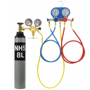 DICHTHEITSPRÜFSET FÜR KLIMAANLAGEN R134A R410A R22 NH5 – 8L + DRUCKMINDERER STICKSTOFF 40 bar
