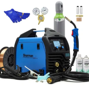 Set: SHERMAN DIGIMIG 203L SWIFT 3-in-1 Halbautomatischer Schweißgerät mit Synergie – MIG / TIG / MMA 200