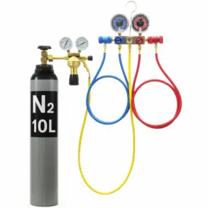 DICHTHEITSPRÜFSET FÜR KLIMAANLAGEN R1234YF MIT STICKSTOFF 10L – GCE-DRUCKMINDERER 40bar