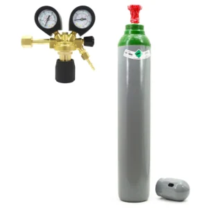 SET: ARGON-Gasflasche 10L 200 BAR + Druckminderer Ar/CO₂-10 – BestSchweissen.de