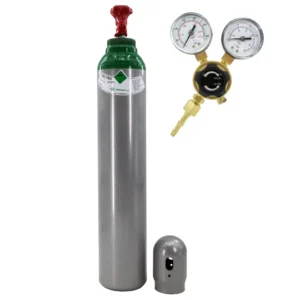 SET: ARGON-Gasflasche 8L + MINI Druckminderer Ar/CO2 – BestSchweissen.de