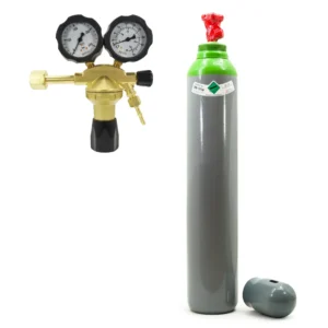 Set: Gasflasche Ar/CO₂ 10L + Druckminderer Typ GCE – BestSchweissen.de