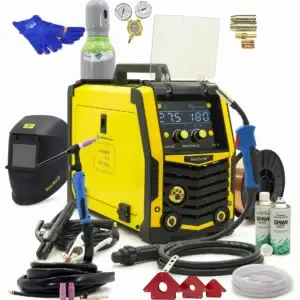 SET Schweißgerät MAGNUM MIG 212 ALU CU SYNERGIA 230V 200A SCHWEISSHELM