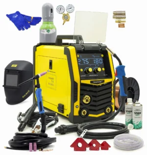SET Schweißgerät MAGNUM MIG 212 ALU CU SYNERGIA 230V 200A SCHWEISSHELM