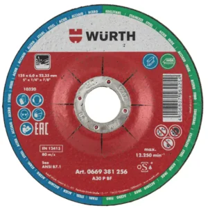 WURTH Schruppscheibe für Stahl und Edelstahl 125x6,0x22,23 mm